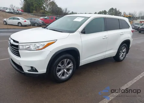 2016 Toyota Highlander Le Plus V6 from USA, damaged, VIN 5TDZKRFH2GS161136